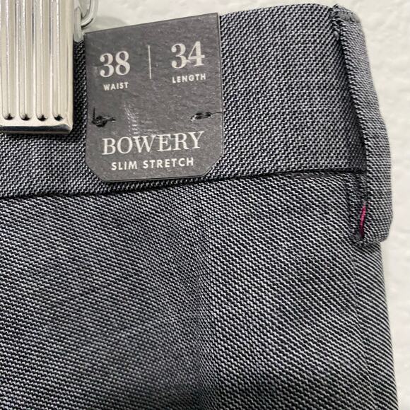 J. Crew Bowery 38 x 34 Classic Gray Wool Blend Slim Dress Pants NWT Stretch - Picture 7 of 11